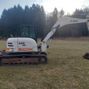 foto 12.5t kettenbagger gummi powertilt offset Bobcat 444