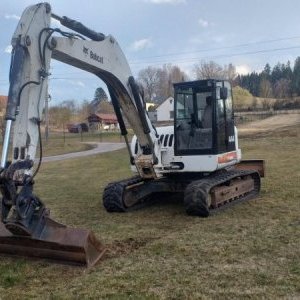 foto 12.5t kettenbagger gummi powertilt offset Bobcat 444