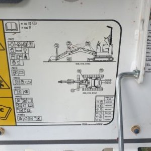 foto 1.1t/71-110cm minibagger +bohre Bobcat E10Z mikro ketten